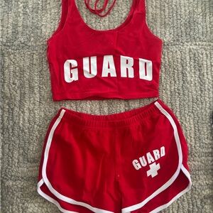 Womens lifeguard outfit costume size XS
